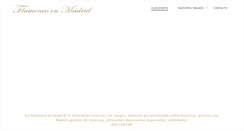 Desktop Screenshot of flamencoenmadrid.com